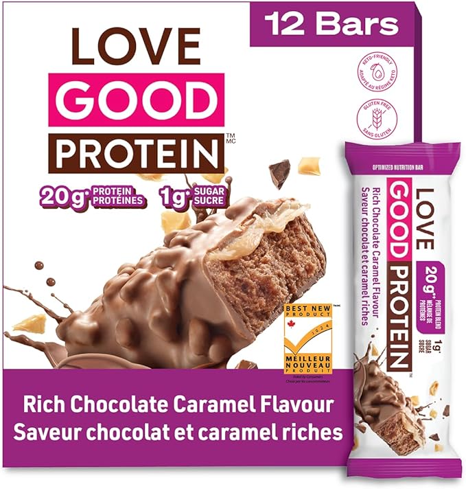 Love Good Protein Bars Chocolate Caramel Protein Bar 12x 55G