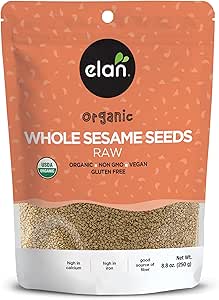Elan Organics Whole Sesame Seeds 250 g