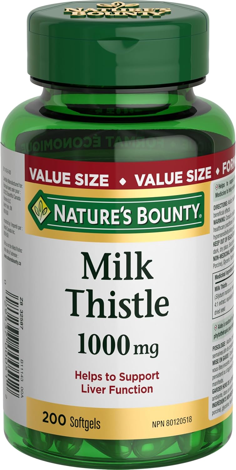 NATURE'S BOUNTY MILK THISTLE 1000MG CAPS 200 CAPSULE