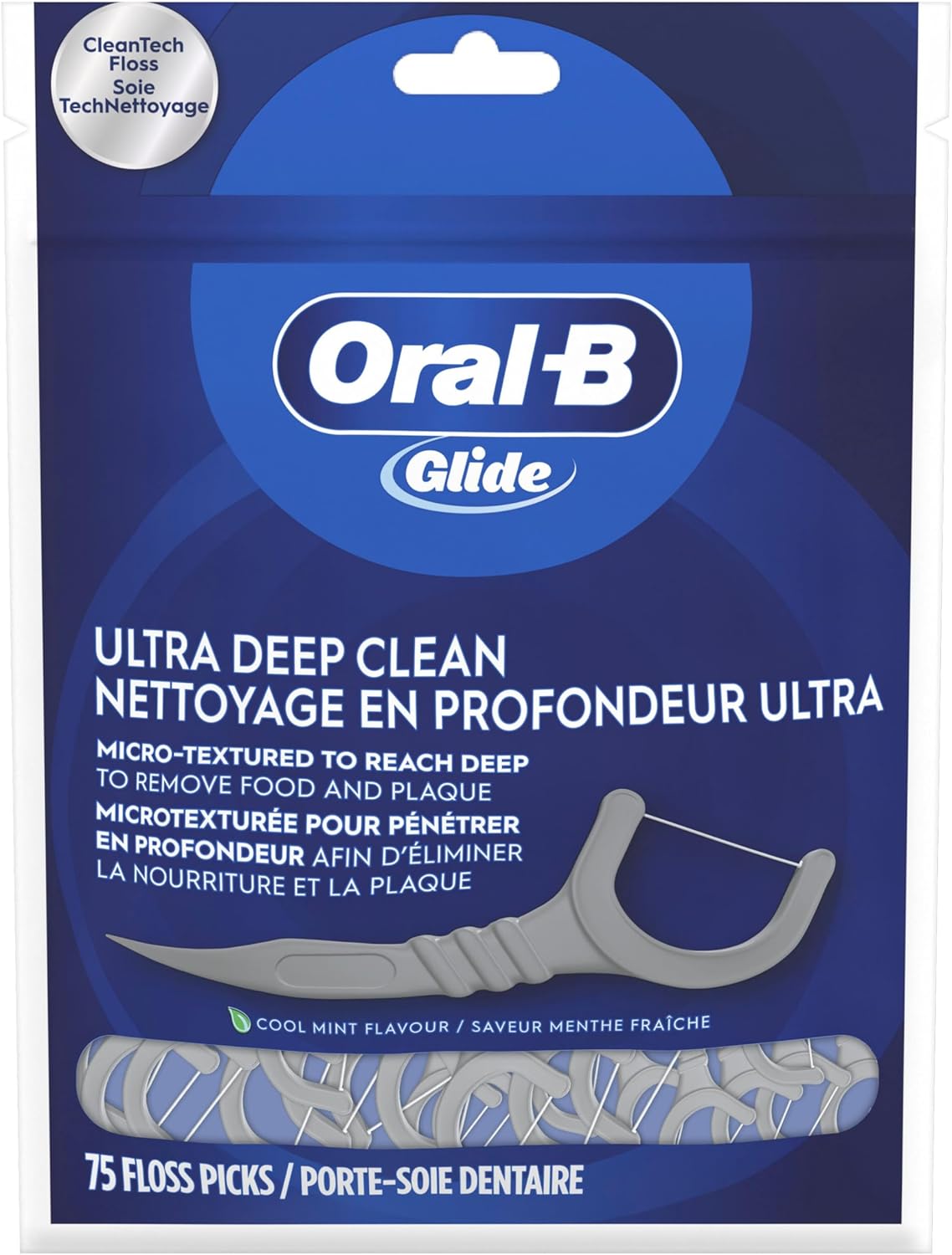 ORAL-B GLIDE FLOSS PICKS CLEAN MINT 75