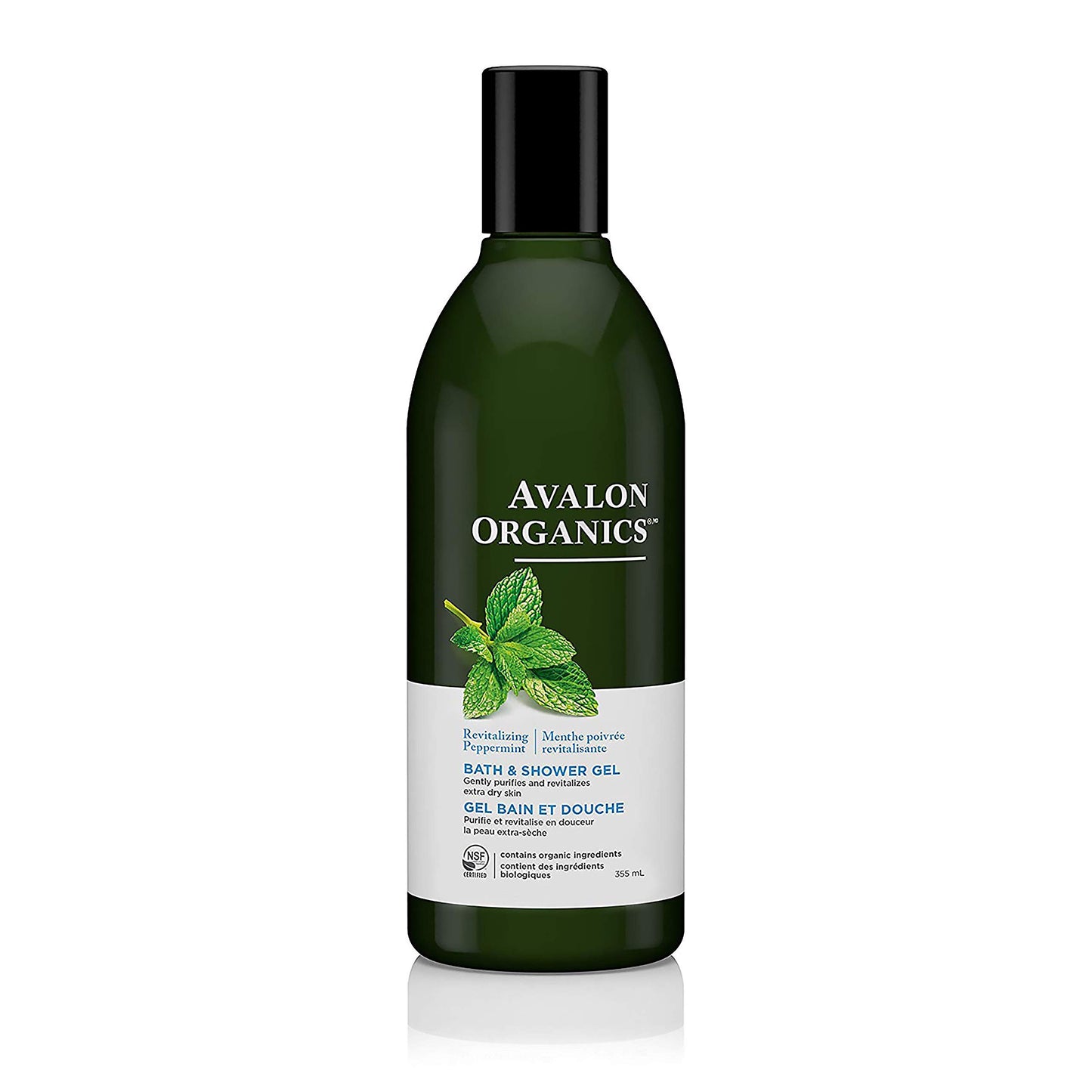 Avalon Organics Peppermint Bath & Shower Gel 355ml