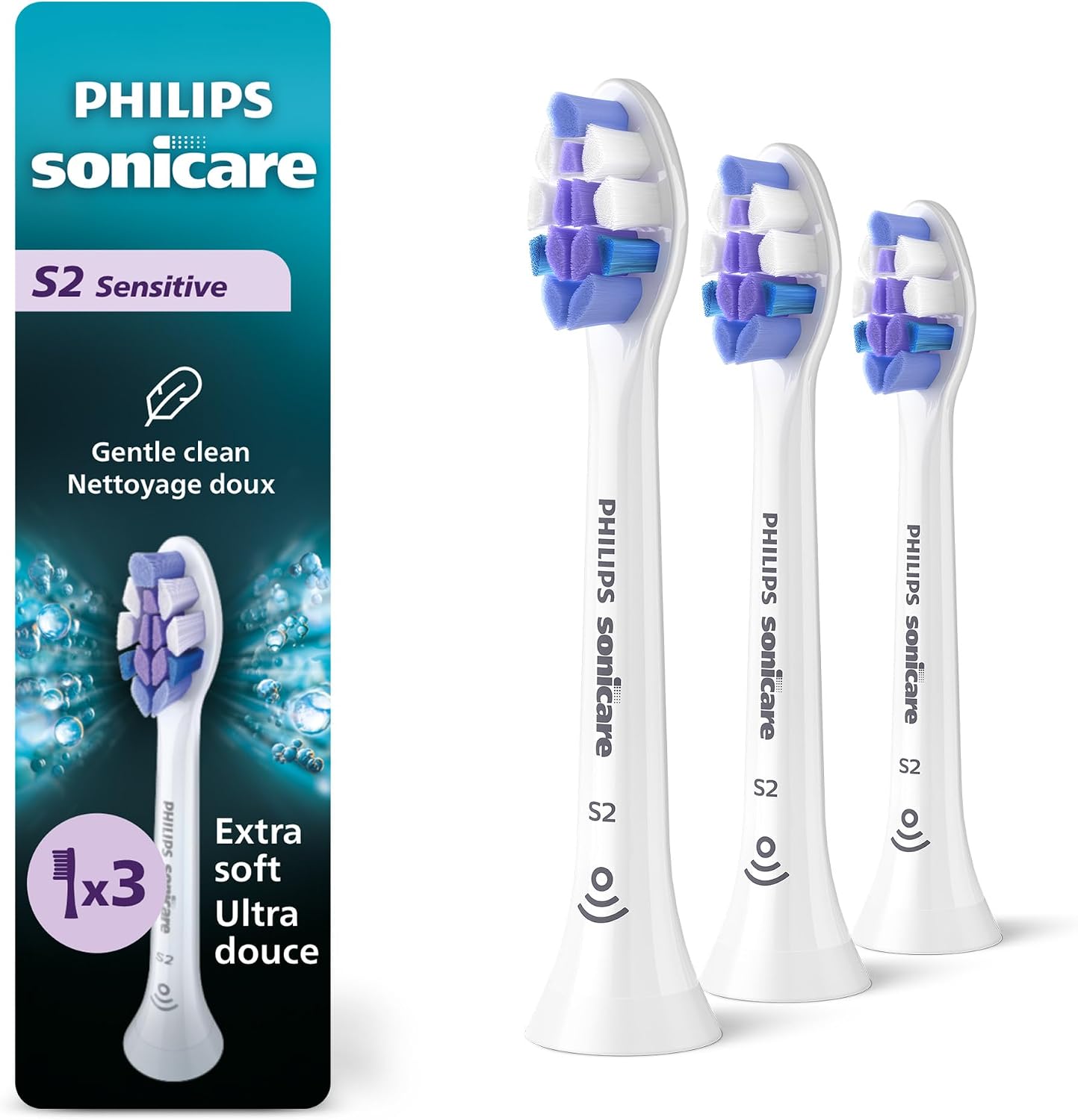 PHILIPS SONICARE S2 SENSITIVE BRUSH HEADS 3