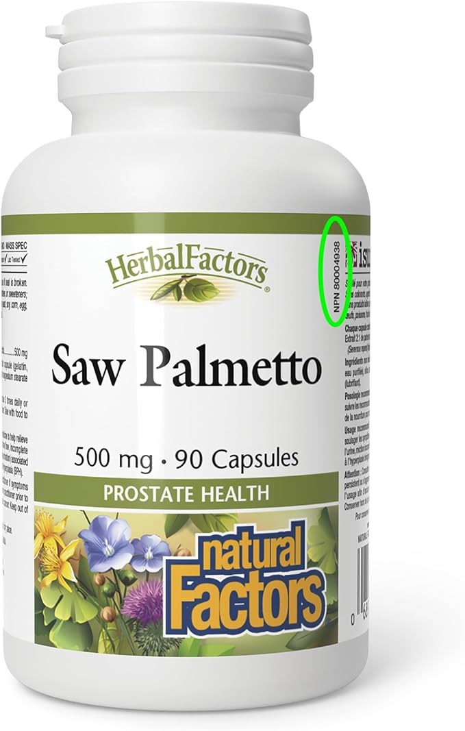 Natural Factors Saw Palmetto, HerbalFactors® 90 capscaps