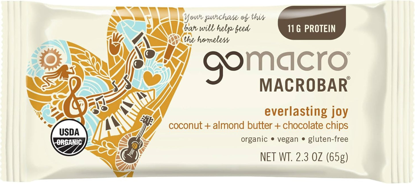 GOMACRO PROTEIN BARS Banana & Almond Butter 12X 65g