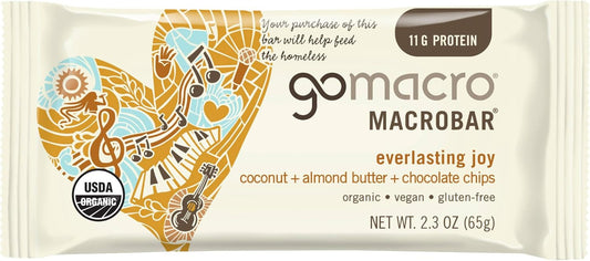 GOMACRO PROTEIN BARS Banana & Almond Butter 12X 65g