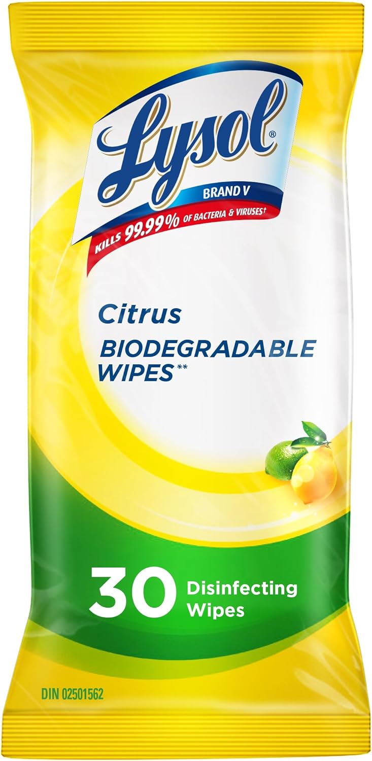 LYSOL DISINFECTING WIPES CITRUS FLATPACK 30 WIPE