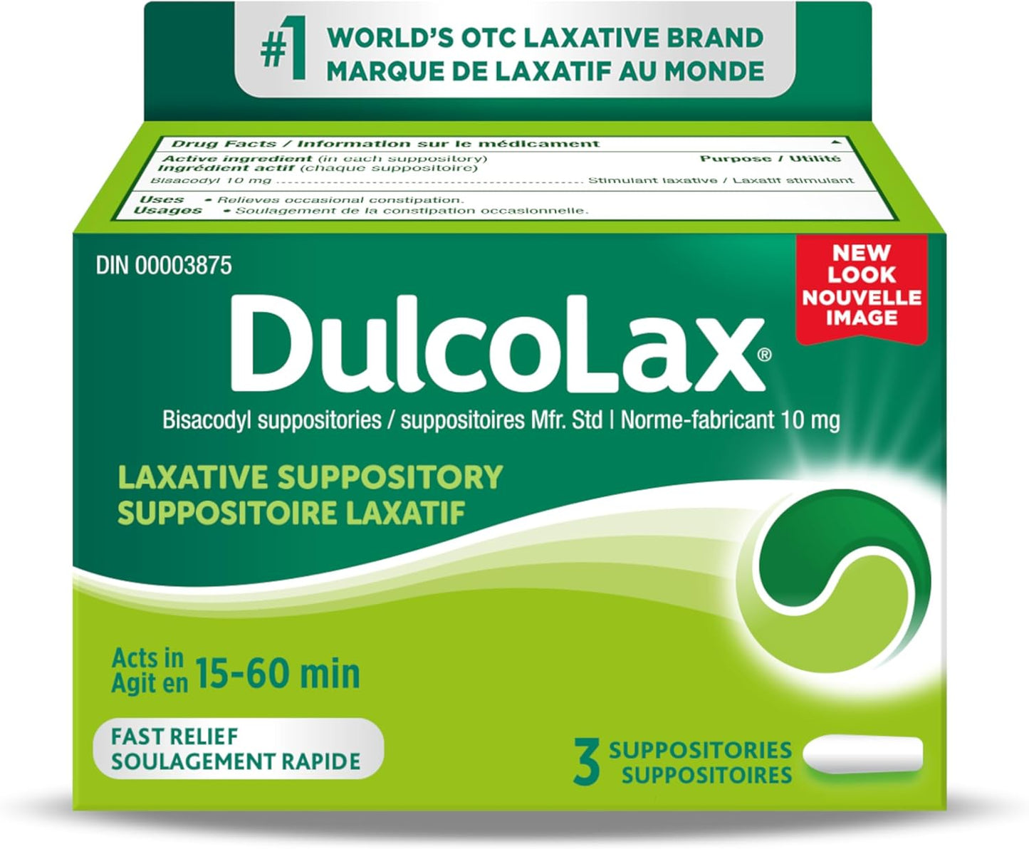 DULCOLAX SUPP 10MG 3 SUPPOS.