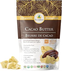 Ecoideas Organic FT Cacao Butter 227g *ON BACKORDER*