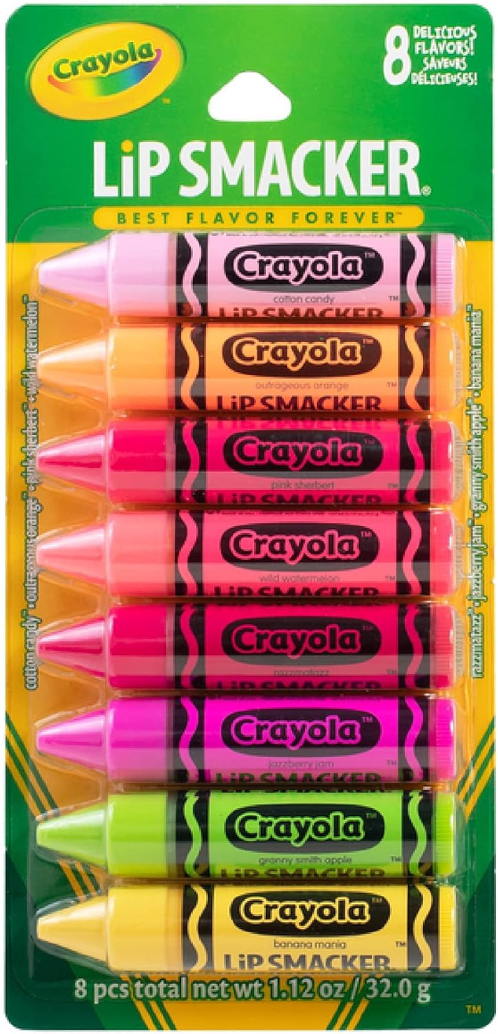 LIP SMACKER CRAYOLA PARTY PACK 8 pack of 2