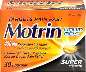 MOTRIN SUPER STRENGTH 400MG LIQUI-GEL 30 CAPSULE