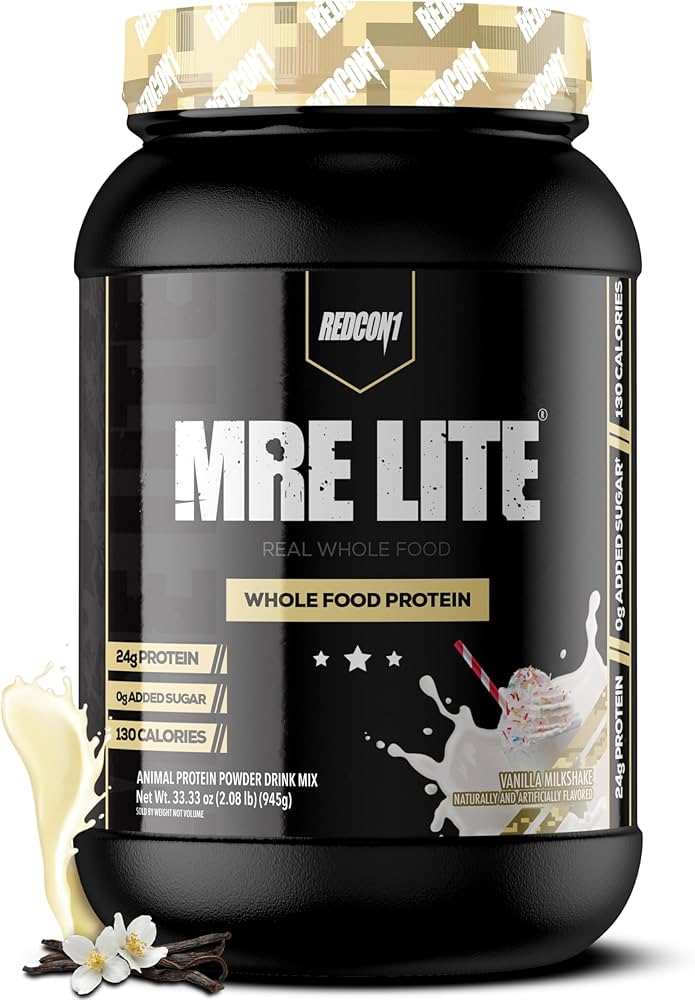 Redcon1 Redcon1 MRE Lite Flavour: Vanilla Milkshake
Container Size: 30 Servings Each