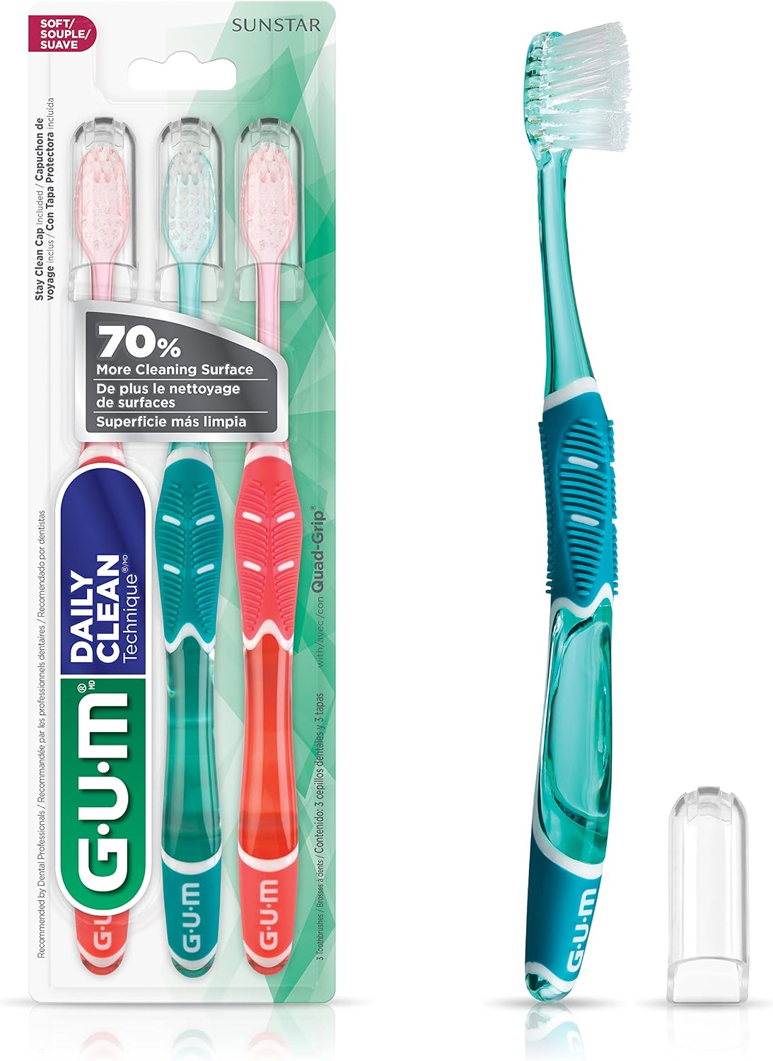 GUM TECHNIQUE DAILY CLEAN T/B SET 3 T