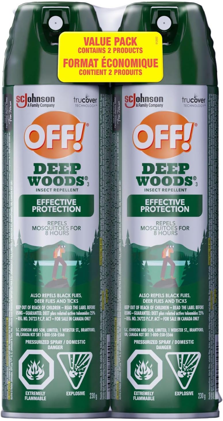 OFF DEEP WOODS INSECT REPELLENT VALUE PK 2 AEROSOL pack of 6