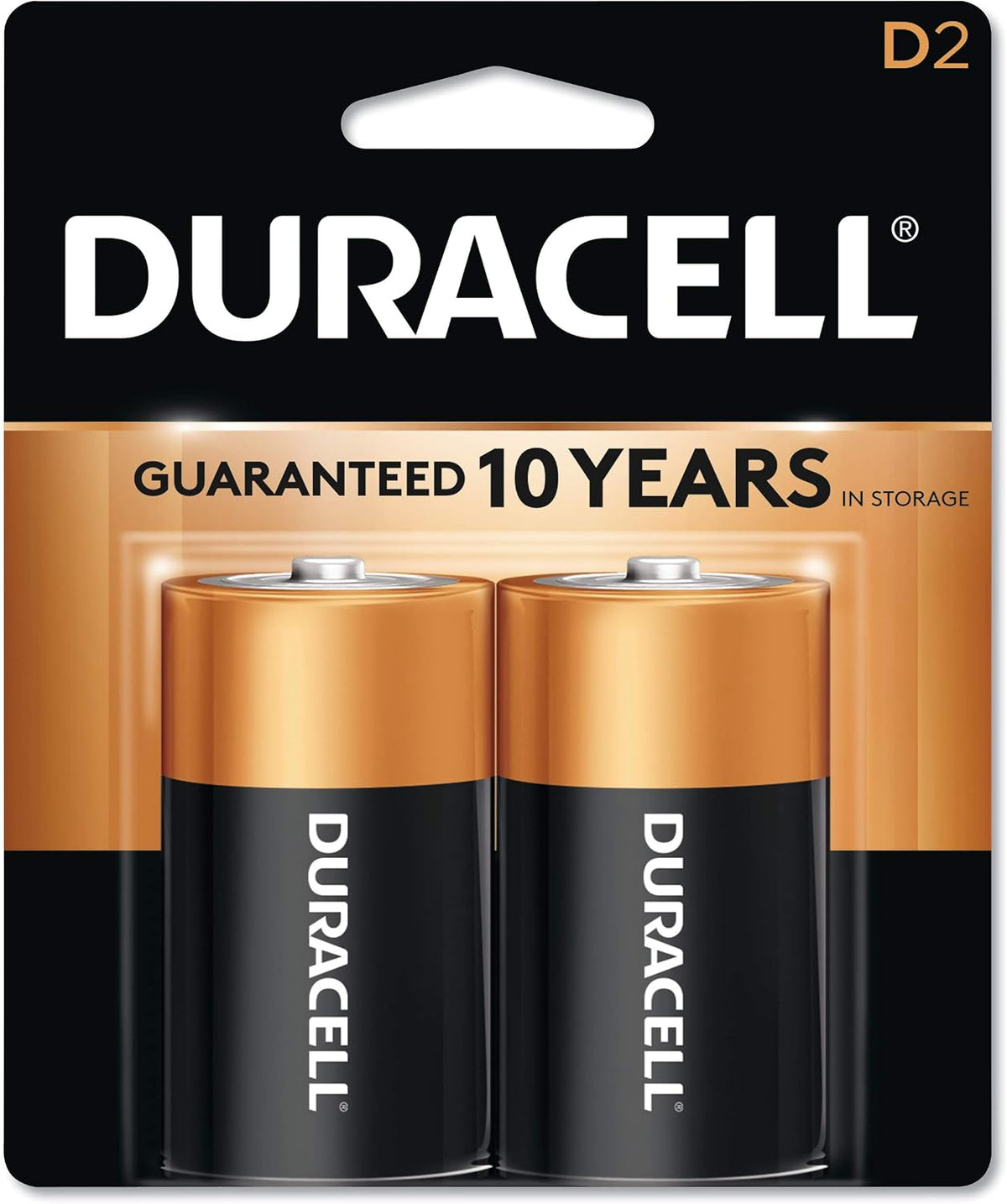 DURACELL BATTERIES COPPE&BLACK D 2