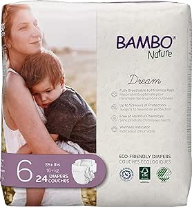 Bambo Nature - Bambo Nature Baby Diapers 24 Count Size 6