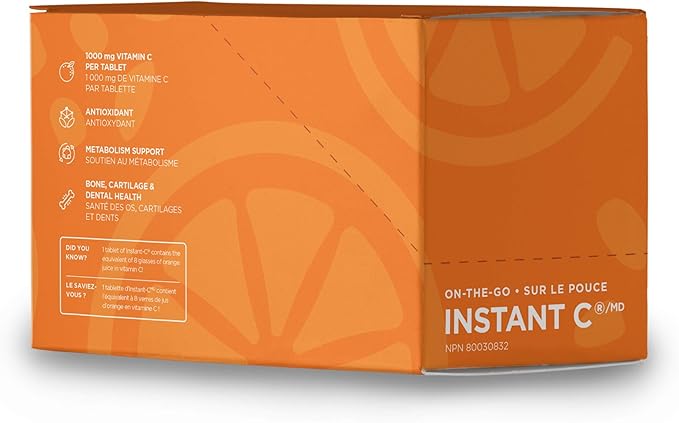 Organika INSTANT VITAMIN C ORANGE 1000MG 10TAB BOX8