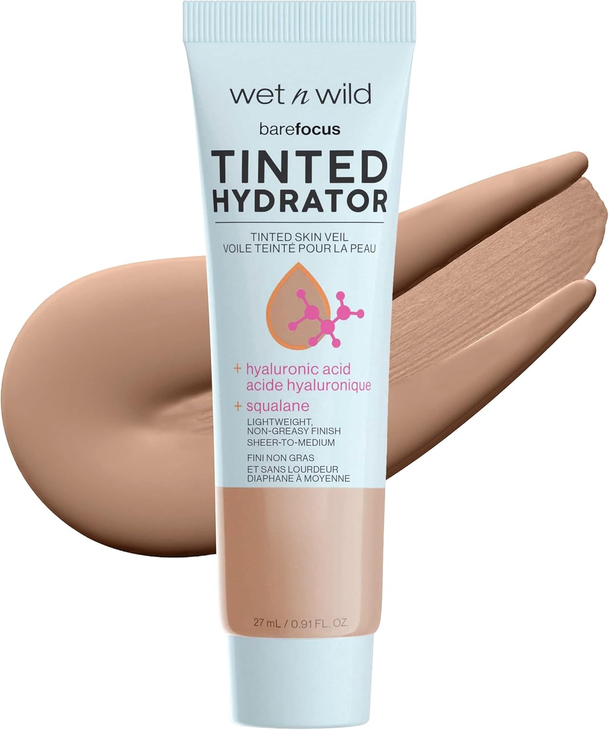 WET N WILD BARE FOCUS HYD TINTED TAN MD DEEP 27ML pack of 2