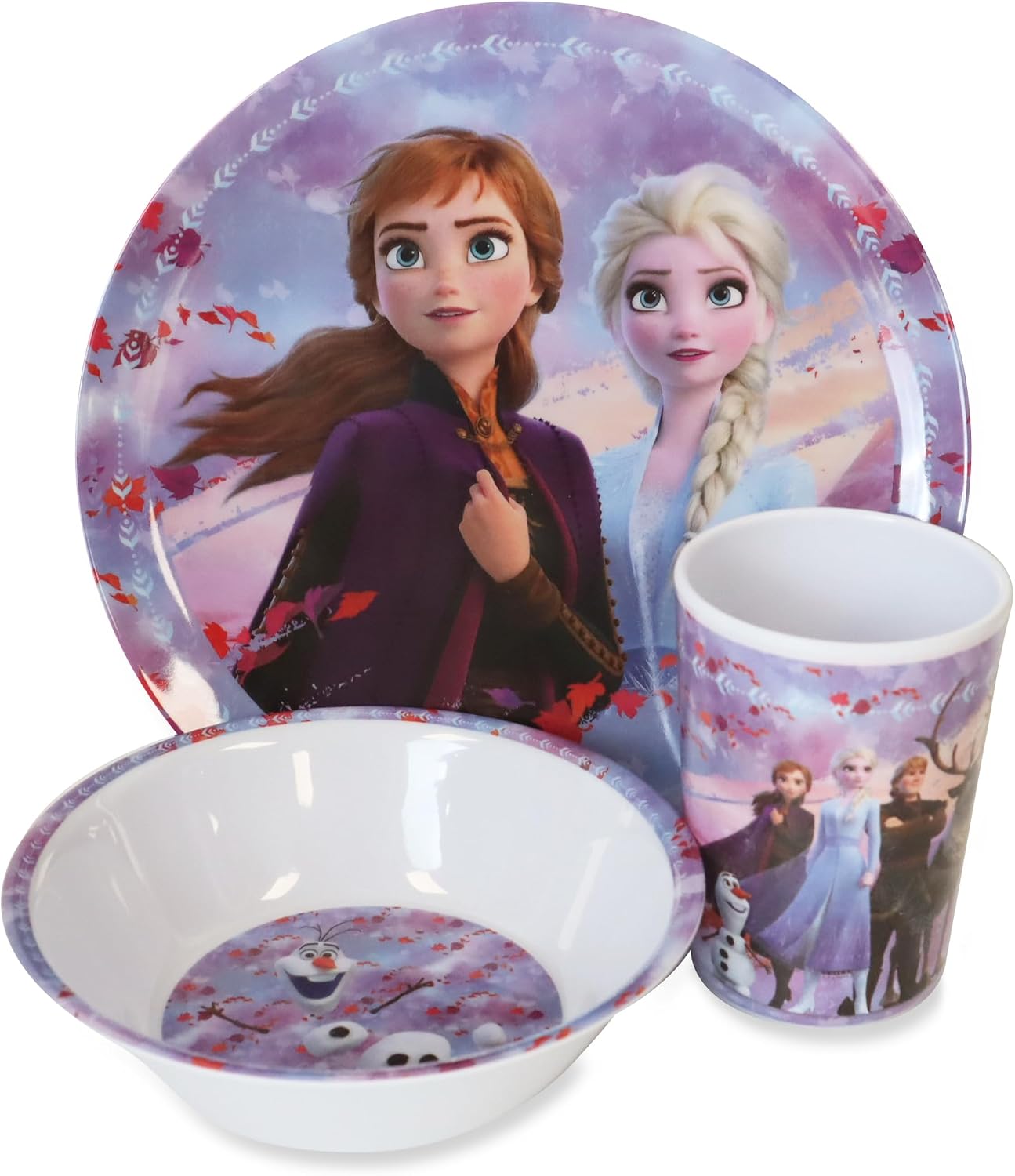FROZEN DINNERWARE MELAMINE SET 3 pack of 6