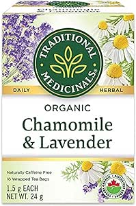TRADITIONAL MEDICINALS Org Chamomile w/Lavender Tea 16bg