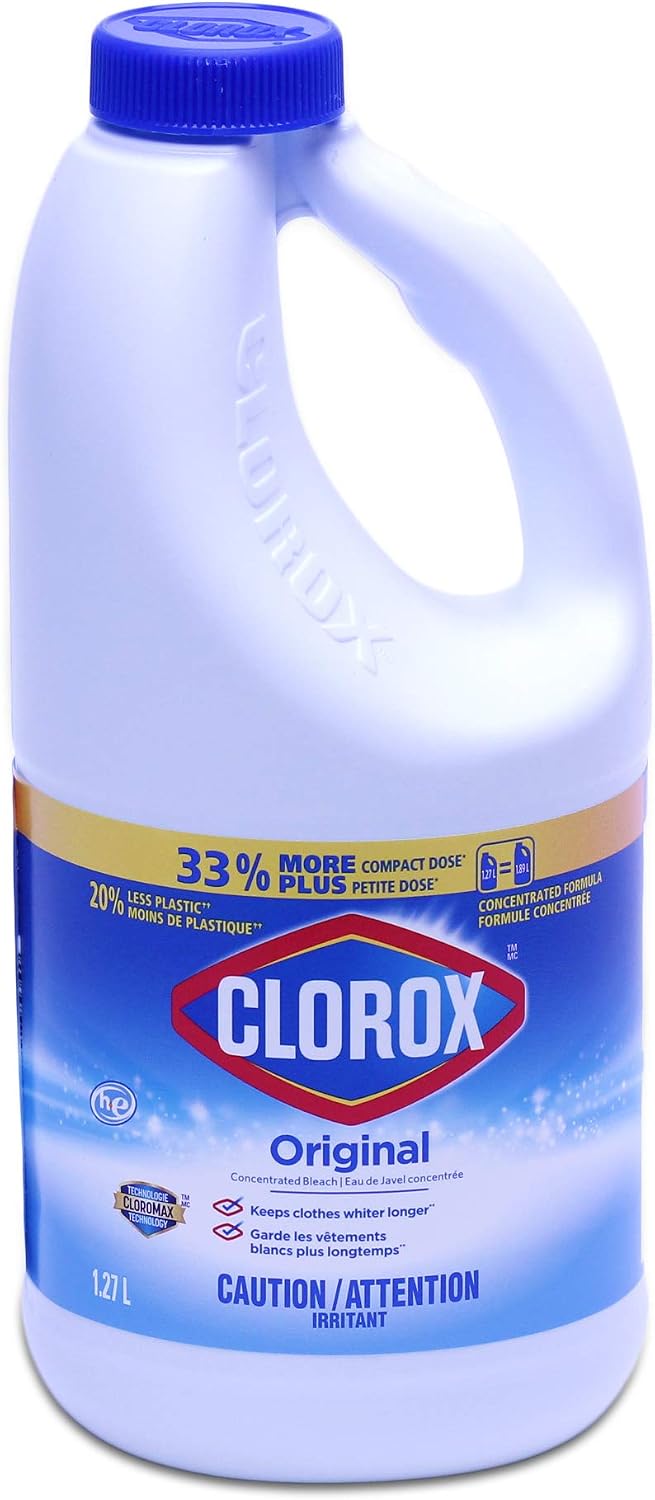 CLOROX LIQUID BLEACH ORIGINAL1 .27L pack of 6