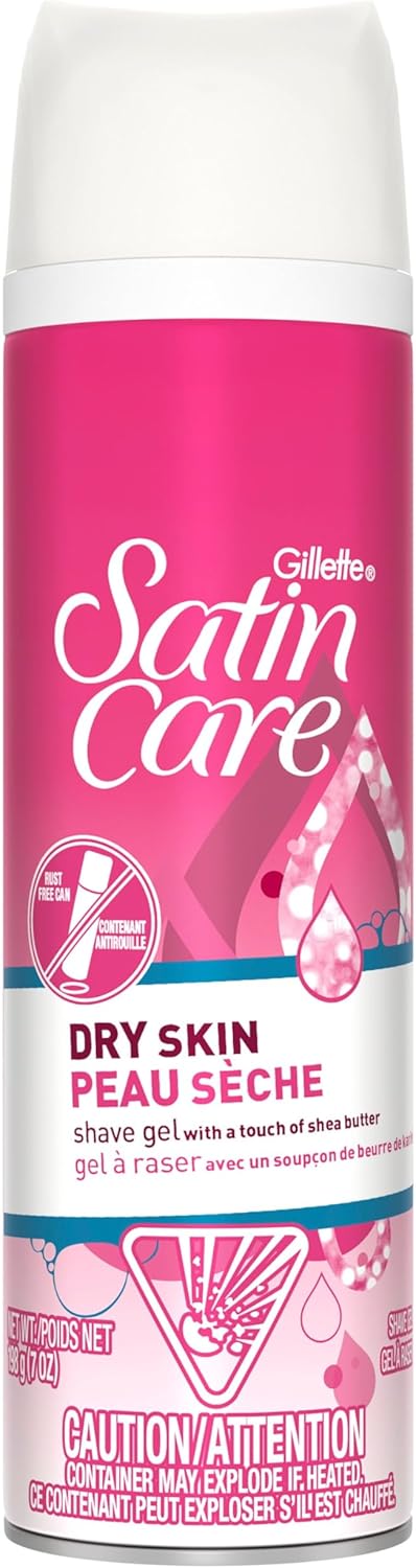 GILLETTE SATIN CARE SHAVE GEL DRY SKIN 198G AEROSOL