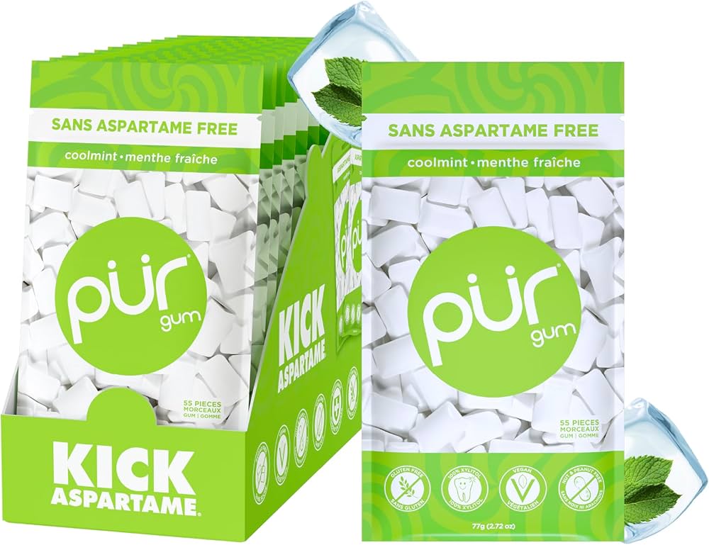 PUR GUM Coolmint Gum Bag 77g*12