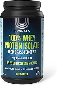 Ultimate NEW! Ultimate 100% Whey Protein Isolate, Unflavoured pwd 739 g