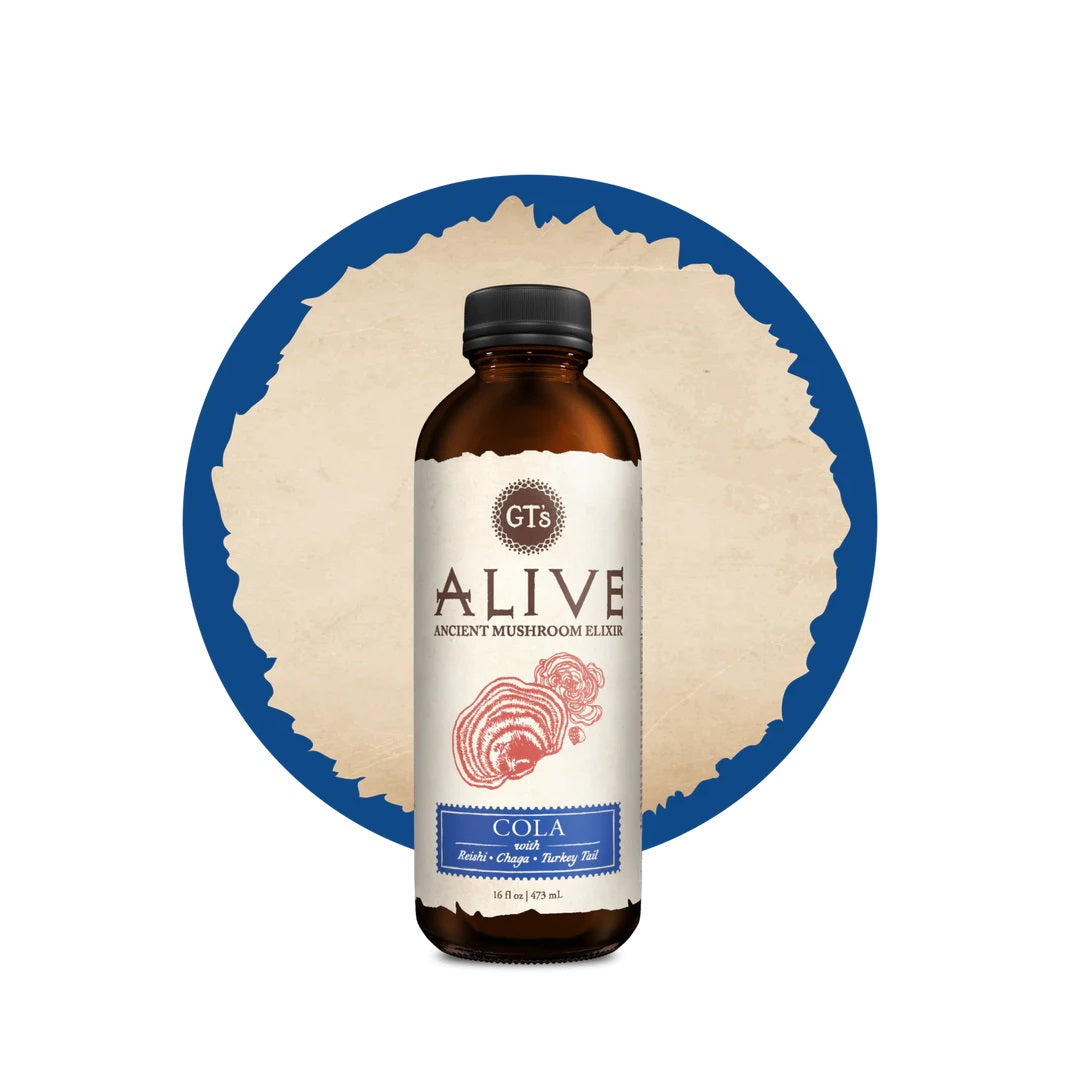 Alive Ancient Mushroom Elixir Cola GT's Living Foods 480ML