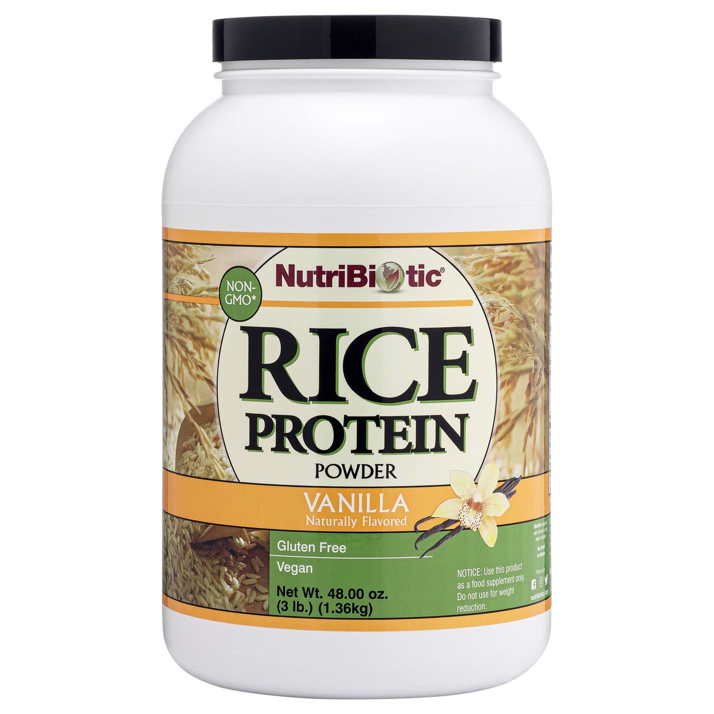 NUTRIBIOTIC Rice Protein (vanl) 1.36kg