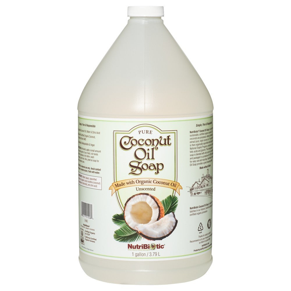 NUTRIBIOTIC Coconut Oil Soap Unscented 1GL