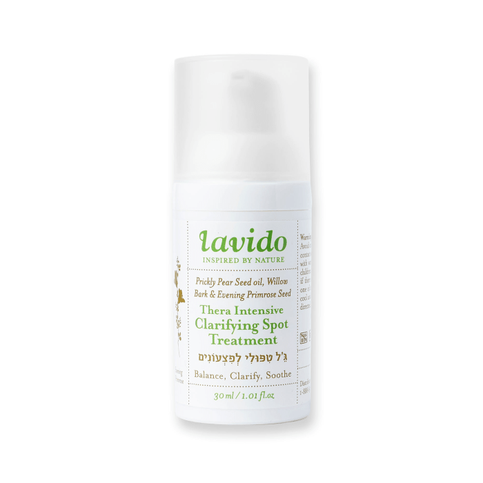 LAVIDO Thera Intensive Clarifying Spot Treatment - Prickly Pear Seed oil, Willow Bark & Evening Primrose Seed 30 ml