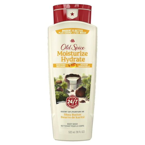 OLD SPICE FR BODY WSH MOISTURIZE SHEA BUTTER 532ML