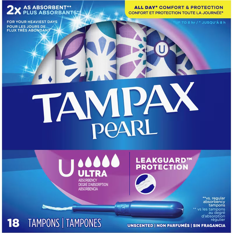 TAMPAX PEARL ULTRA UNSCENTED 18