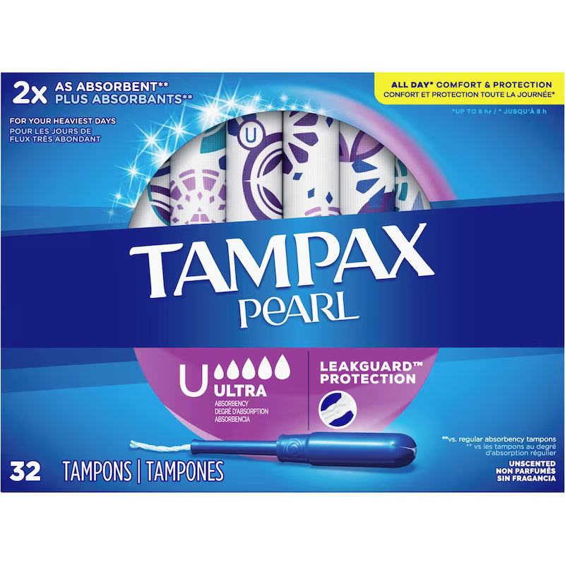 TAMPAX PEARL TAMPON ULTRA UNSCENTED 32
