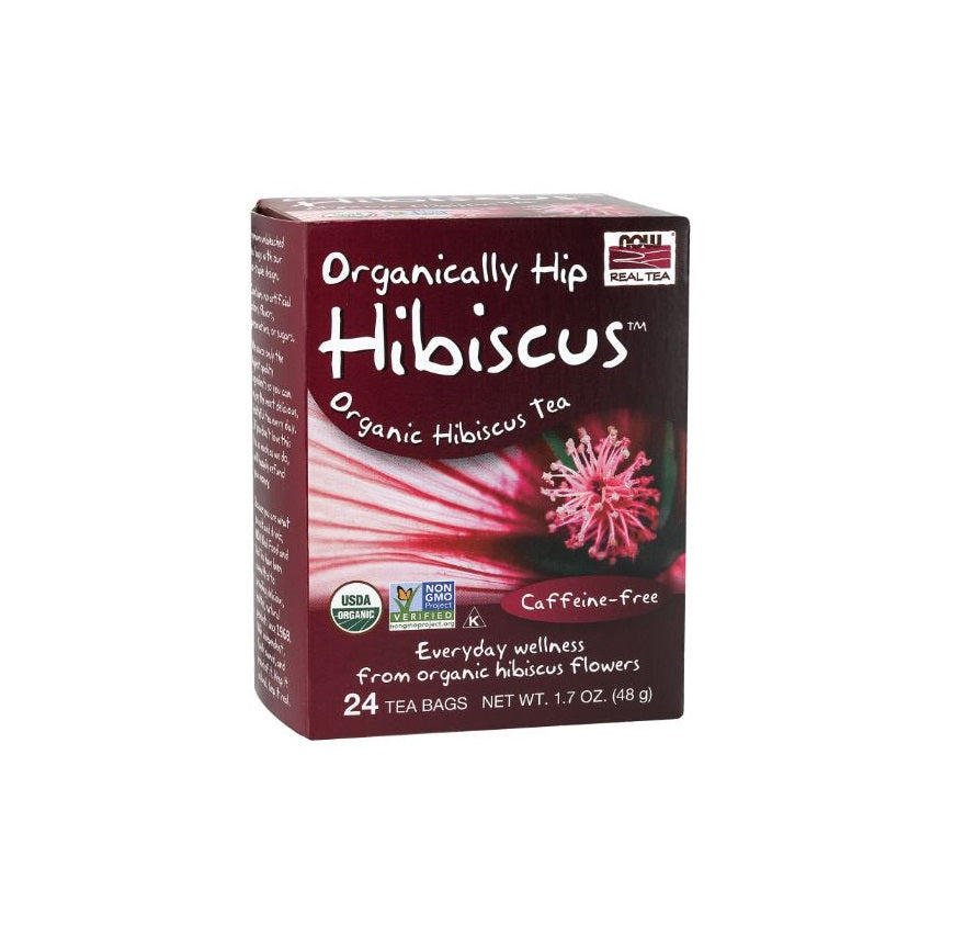 NOW Organic Hibiscus Tea 24 Bag x 48g