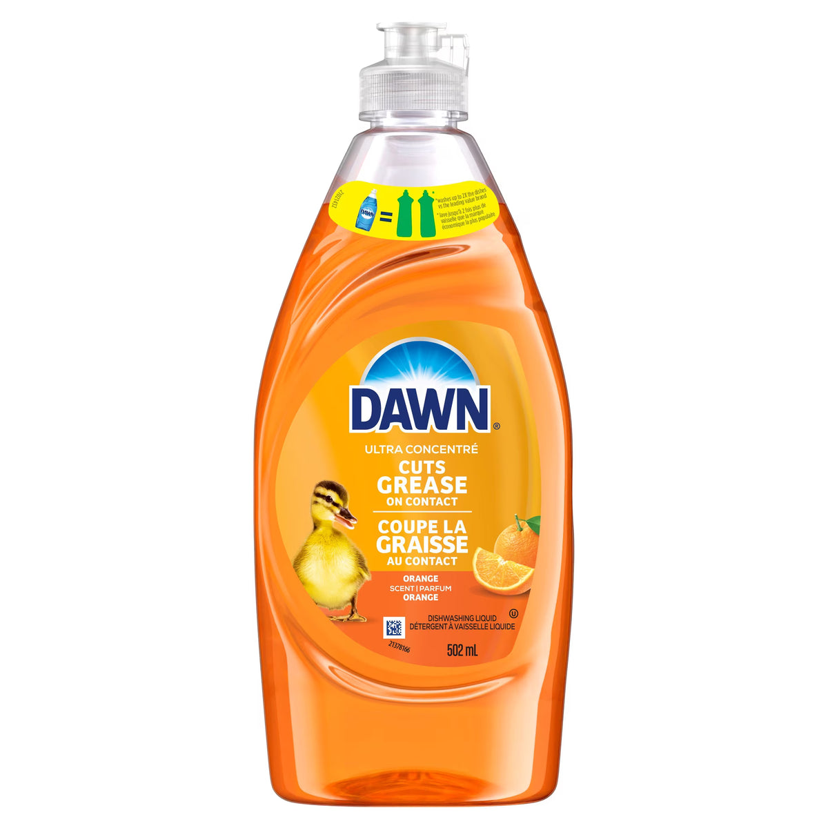 DAWN ULTRA DISH WASHING SOAP ORANGE 502ML pack of 10