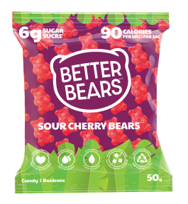 Better Bears   Sour Cherry Gummy Bears 12 x 50g