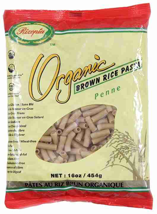 RIZOPIA Org Brown Rice Penne 454g