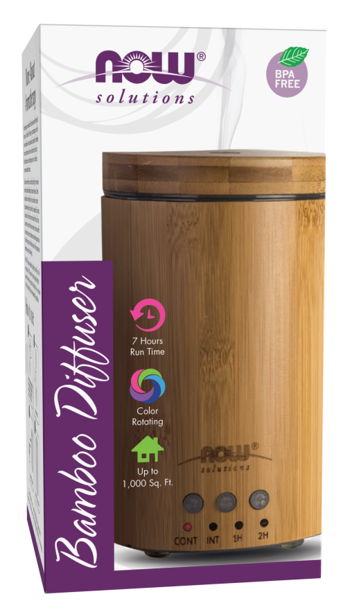 NOW Ultrasonic Diffuser - Real Bamboo