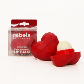Rebels Refinery Red Heart Lip Balm Cinnamon 7g