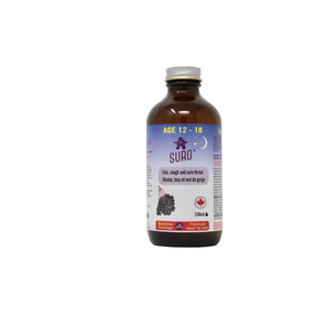 SURO   Elderberry Syrup Nighttime 12-18 236ml