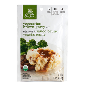 SIMPLY ORGANIC -    Vegetarian Brown Gravy Seasoning Mix, Organic (sachets)    28g