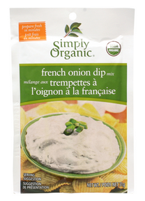 SIMPLY ORGANIC      French Onion Dip Mix, Organic (sachets)    31g