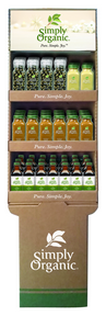 Simply Organic   Holiday Bottled Spice Shipper 1disp