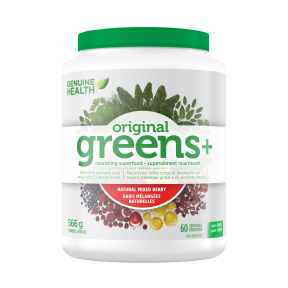 Genuin Health   Genuine Health - Greens+ Mixed Berry 566g