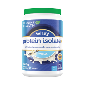Genuin Health   whey protein isolate vanilla 27 servings