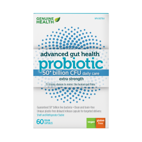 Genuin Health   advanced gut health probiotic 50 billion, 60 capsules