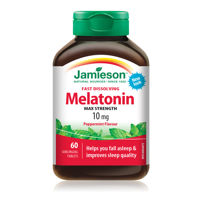 Jamieson JMS Melatonin 10mg Sublingual - Mint 60's 60Sublingual Tablets