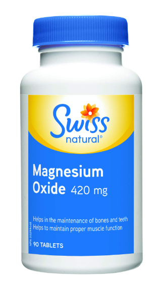 Swiss Natura  Magnesium Oxide 420mg Tab 90