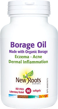 NEW ROOTS Borage Oil Made with Organic Borage 90 softgels